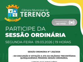 Participe da Sessão Ordinária do dia 09/03/2026