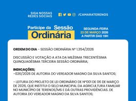 Participe da Sessão Ordinária do dia 23/03/2026