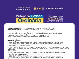 Participe da Sessão Ordinária do dia 27/04/2026