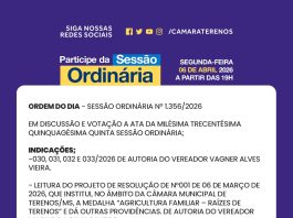 Participe da Sessão Ordinária do dia 06/04/2026