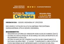 Participe da Sessão Ordinária do dia 04/05/2026