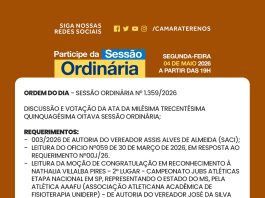 Participe da Sessão Ordinária do dia 04/05/2026