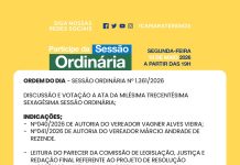 Participe da Sessão Ordinária do dia 18/05/2026
