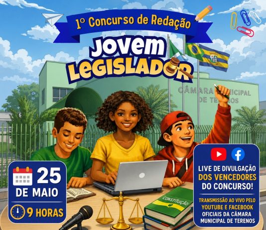 Participe da Live: Conheça os vencedores do 1º Concurso de Redação Jovem Legislador