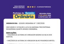 Participe da Sessão Ordinária do dia 15/06/2026