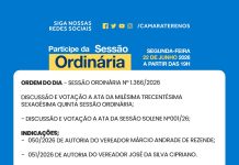 Participe da Sessão Ordinária do dia 22/06/2026