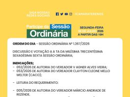 Participe da Sessão Ordinária do dia 06/07/2026