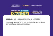 Participe da Sessão Ordinária do dia 17/08/2026