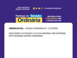 Participe da Sessão Ordinária do dia 17/08/2026
