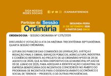 Participe da Sessão Ordinária do dia 21/09/2026
