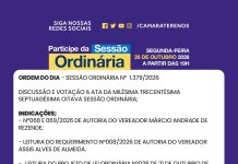 Participe da Sessão Ordinária do dia 26/10/2026